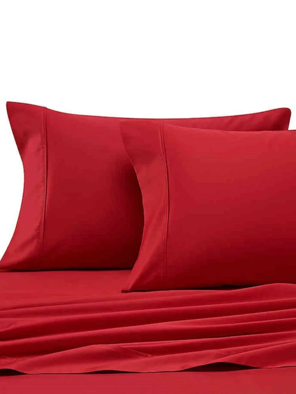 new RED Heartland 400 Thread Count 100% Cotton Sateen Weave FULL Sheet Set
